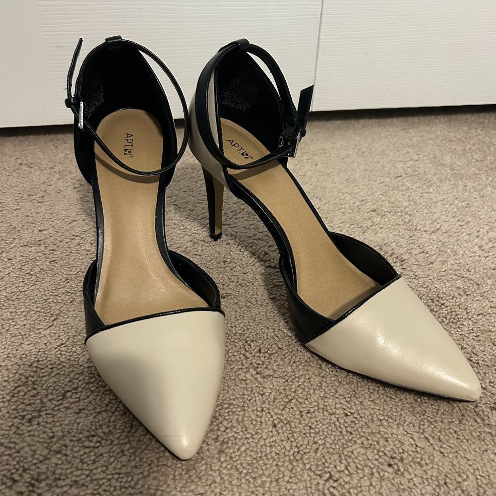 Colorblock Strappy Stiletto Heels